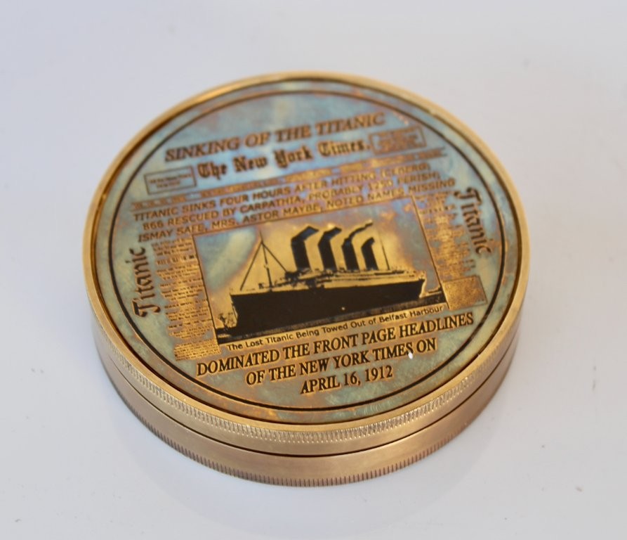 Brass Titanic Compass